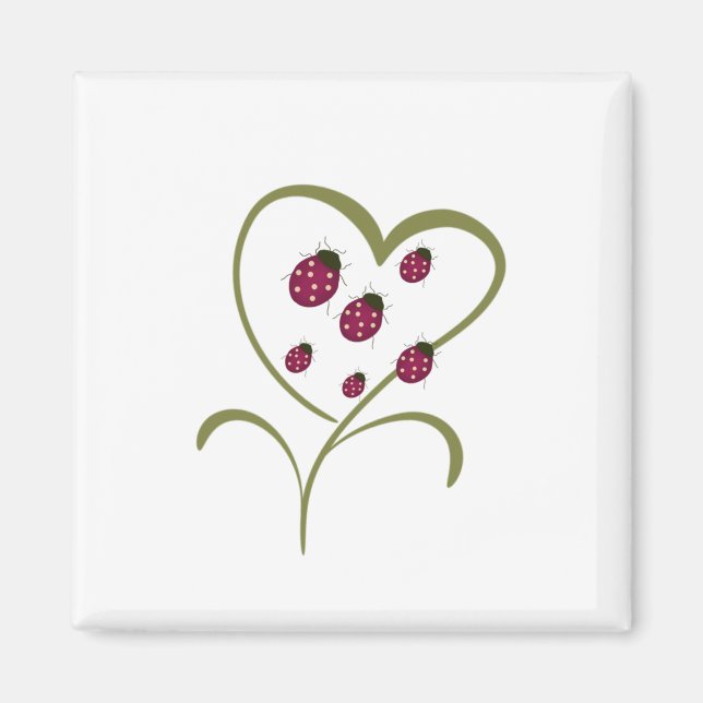 Imán Love Ladybugs (Frente)