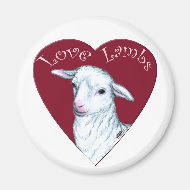 Imán Love Lambs (Frente)
