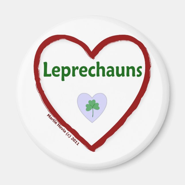 Imán Love Leprechauns (Frente)