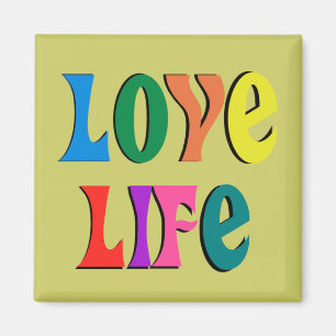 Imán LOVE LIFE! customizable christian message