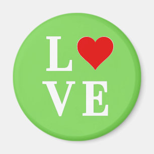 Imán LOVE Lime Green Modern
