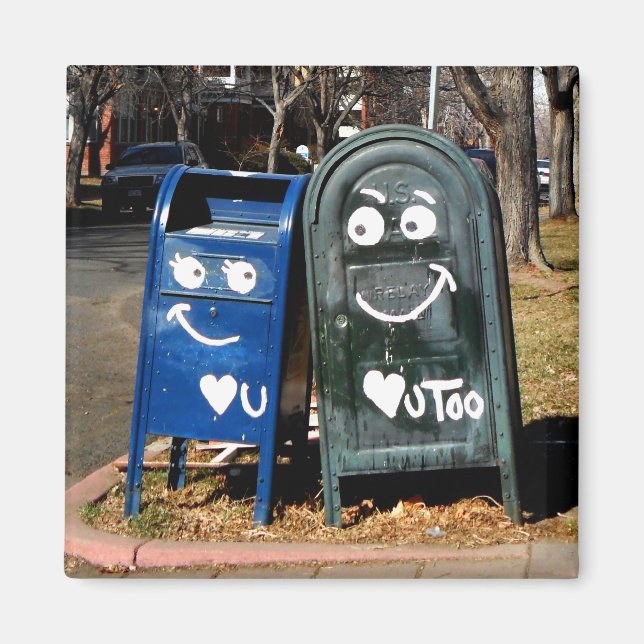 Imán love mailboxes : i heart you (Frente)