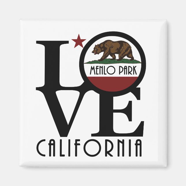 Imán LOVE Menlo Park California (Frente)
