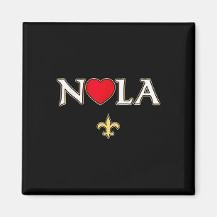 Imán Love Nola New Orleans Fleur De Lis Heart Nola