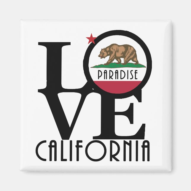 Imán LOVE Paradise California (Frente)