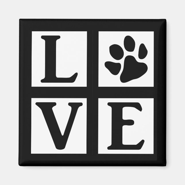 Imán Love Paw Classic caja (Frente)