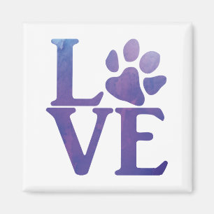 Imán Love Paw Classic Purple