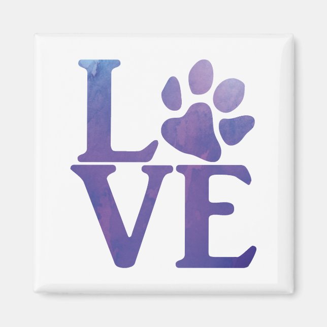 Imán Love Paw Classic Purple (Frente)