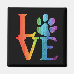 Imán Love Paw Classic Rainbow
