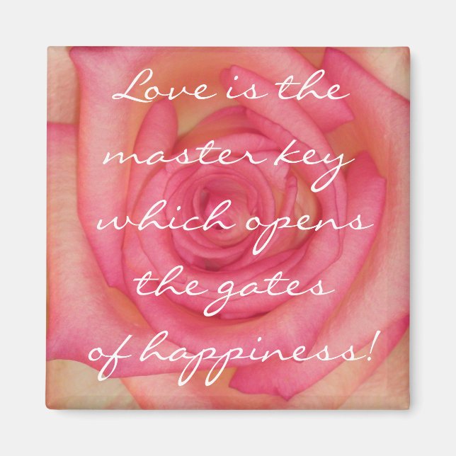 Imán Love Rosa Magnet (Frente)