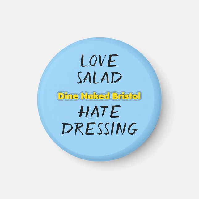 imán "Love Salad Hate Vestir" (Frente)