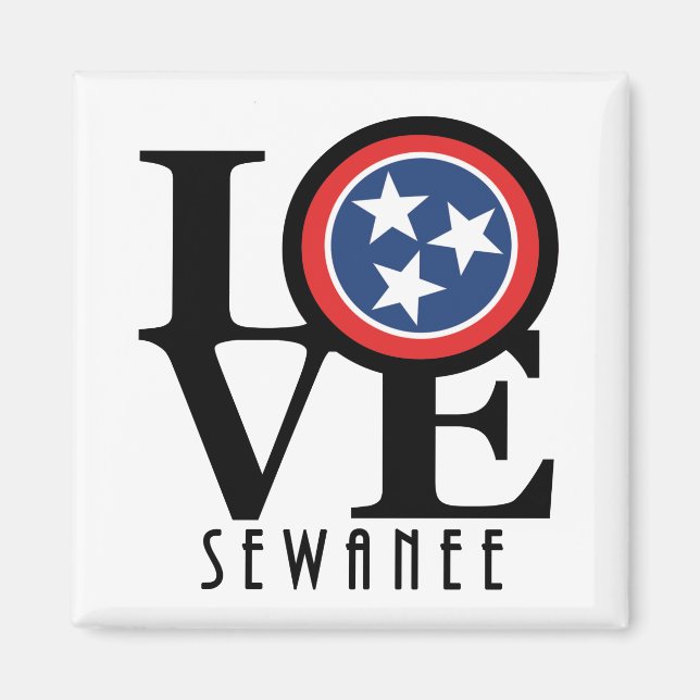 Imán LOVE Sewanee Tennessee (Frente)