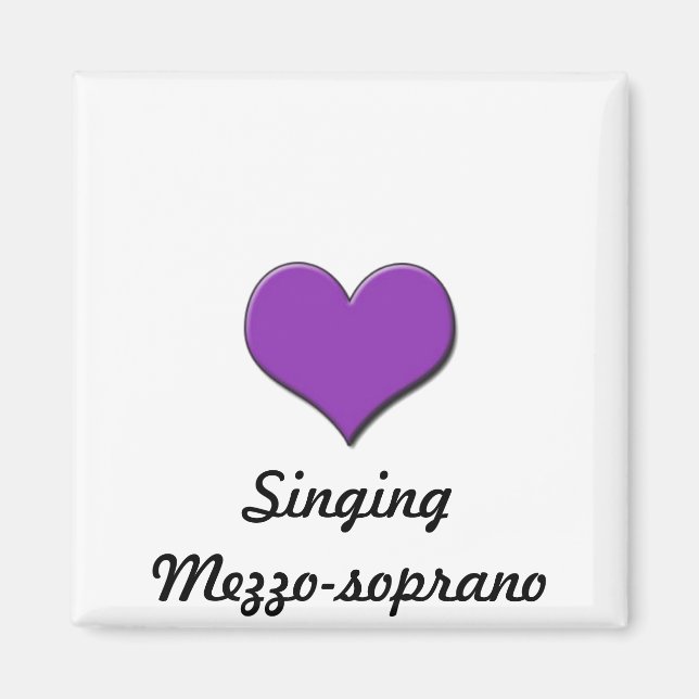 Imán Love Singing-Mezzosoprano Magnet (Frente)