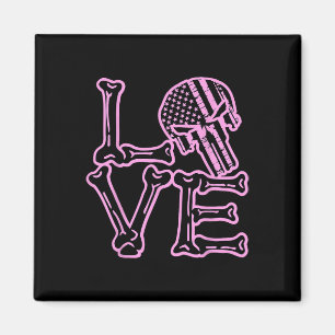 Imán Love Skull Bones Valentine Graphine Para Parejas
