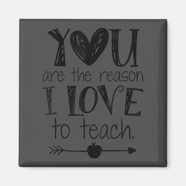 Imán Love To Teach Sitive Affirmation Motivational Teac (Frente)