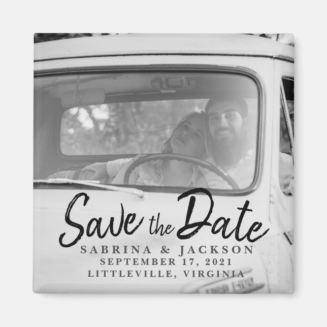 Imán Love Travels Photo - Save the Date (Frente)