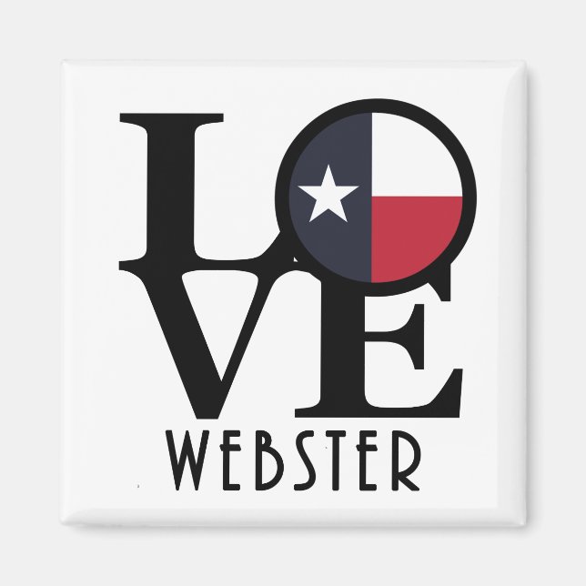 Imán LOVE Webster Texas (Frente)