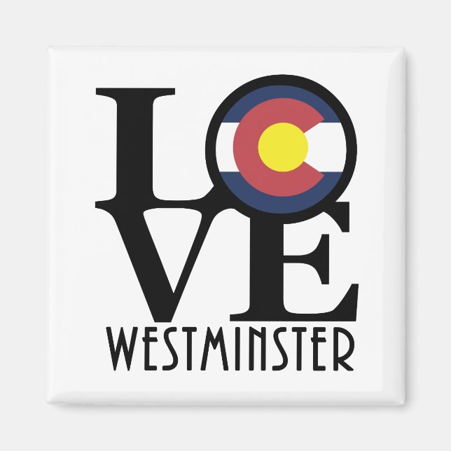 Imán LOVE Westminster Colorado (Frente)