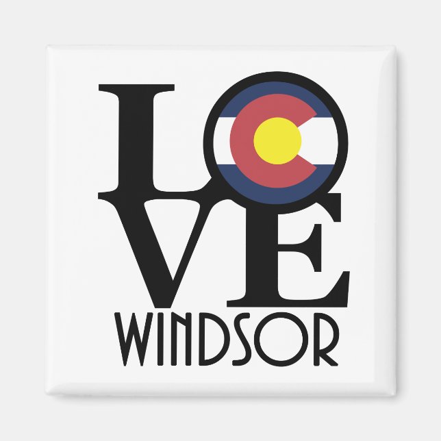 Imán LOVE Windsor Colorado (Frente)