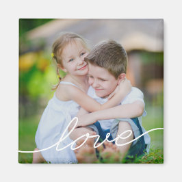 Imán LOVE Writing Personalized Photo Magnet