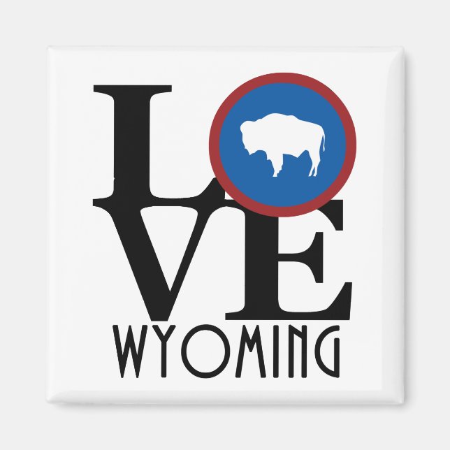 Imán LOVE Wyoming (Frente)