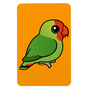 Imán Lovebird Rojo-dirigido