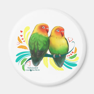 Imán Lovebirds de Fischer