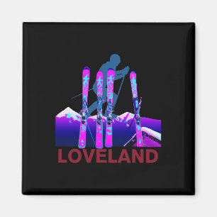 Imán Loveland Esquí y Snowboarding Retro 90s Lovelan