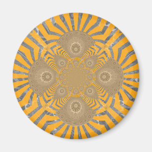 Imán Lovely Edgy  amazing symmetrical pattern design