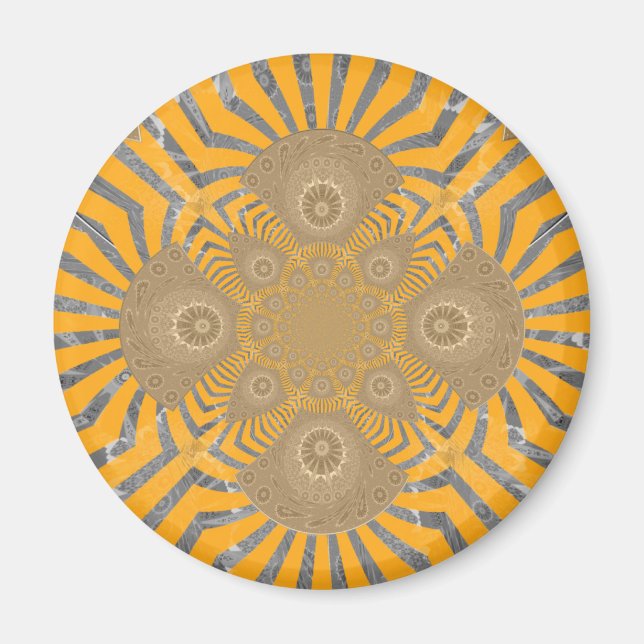 Imán Lovely Edgy  amazing symmetrical pattern design (Frente)
