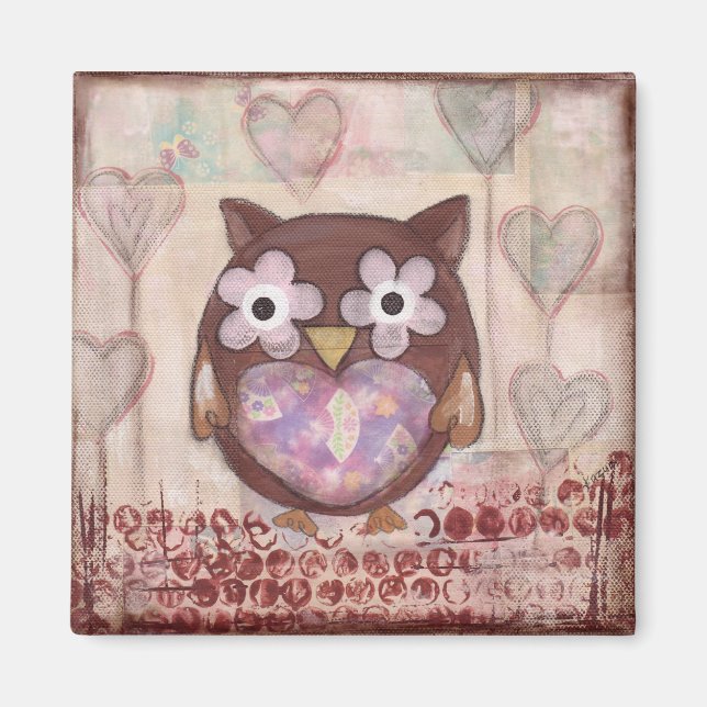 Imán Lovely Owl Magnet (Frente)