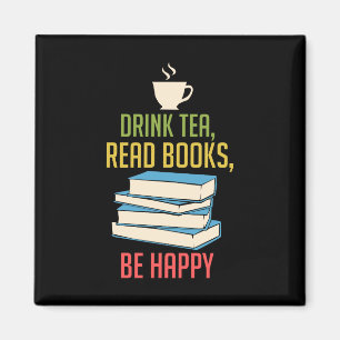 Imán Lover del libro - Tea Books Happy