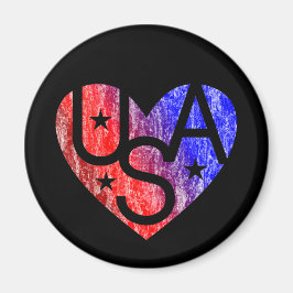 Imán LOVER'S HEART® USA Magnet