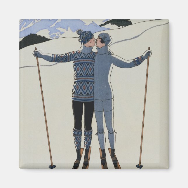 Imán <Lovers in the Snow>de Georges Barbier (Frente)