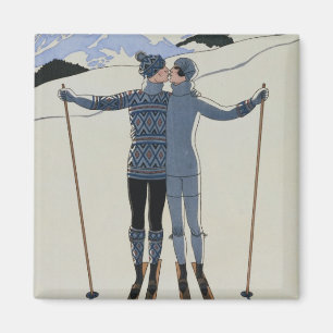 Imán <Lovers in the Snow> por Jorte Barbier