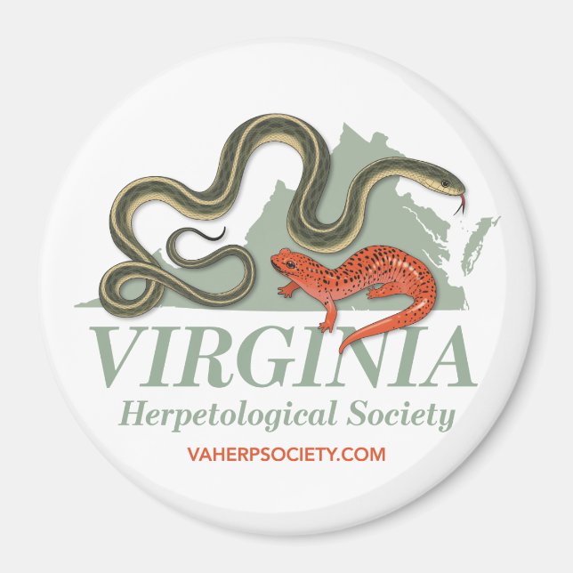 Imán LOVirginia Herpetological Society Logo Magnet (Frente)