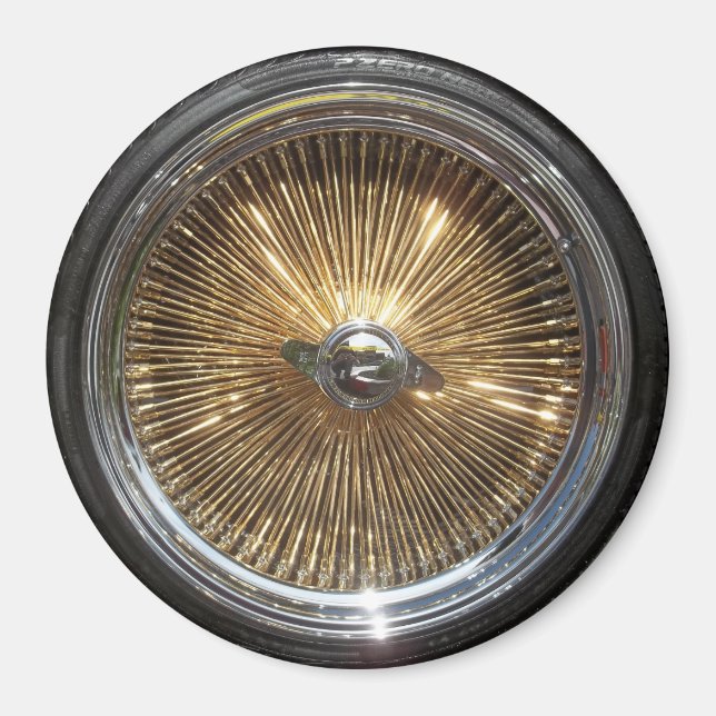 Imán Lowrider Wire Wheels Spokes Rims Magnet (Frente)