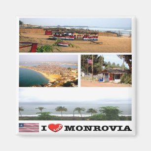 Imán LR - Liberia - Monrovia - Amo - Mosaico de Collage