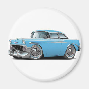 Imán Lt 1956 de Chevy Belair Blue Car