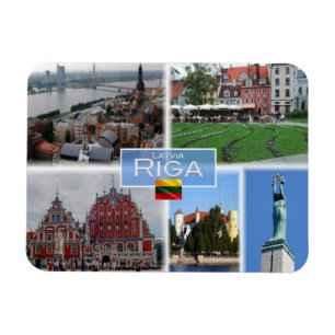 Imán LT Lituania Letonia Lietuva - Riga -
