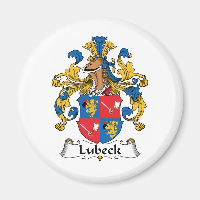 Imán Lubeck Family Crest (Frente)