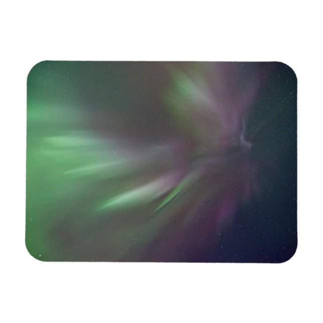 Imán Luces boreales | Caballo blanco, Yukón (Horizontal)