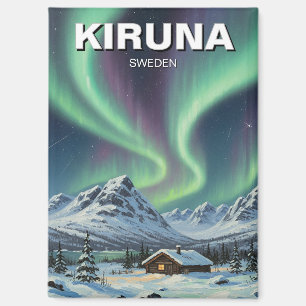 Imán Luces boreales de Kiruna Aurora en Suecia