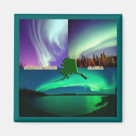 Imán Luces boreales del Collage de Alaska