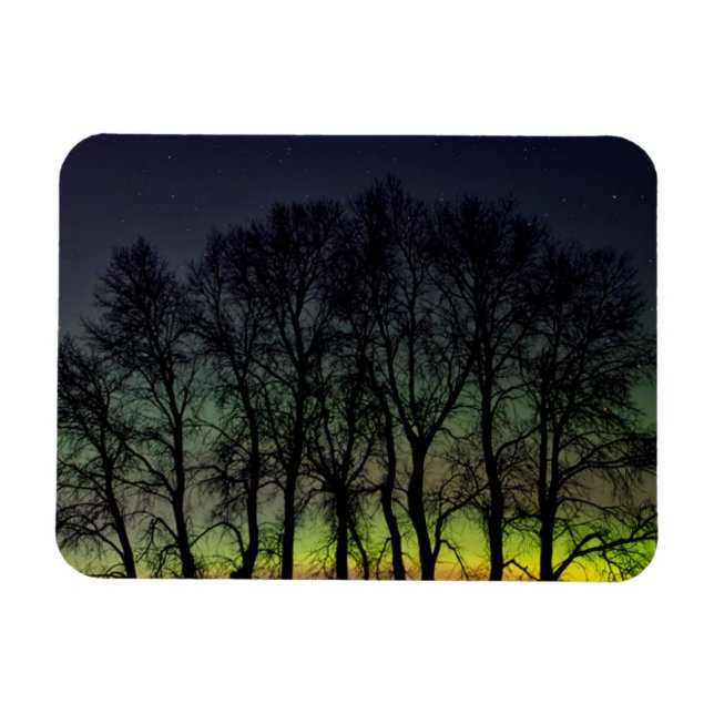 Imán Luces boreales | Manitoba Canada Grande Pointe (Horizontal)