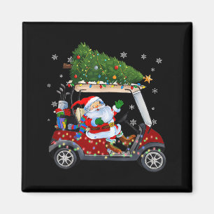Imán Luces de árbol de Navidad de carrito de golf de Sa