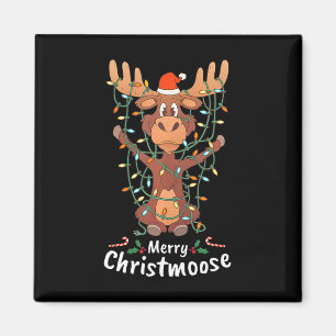 Imán Luces de árbol de Navidad Merry Christmoose Christ