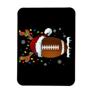 Imán Luces de Balón de Fútbol de Navidad Divertidas par