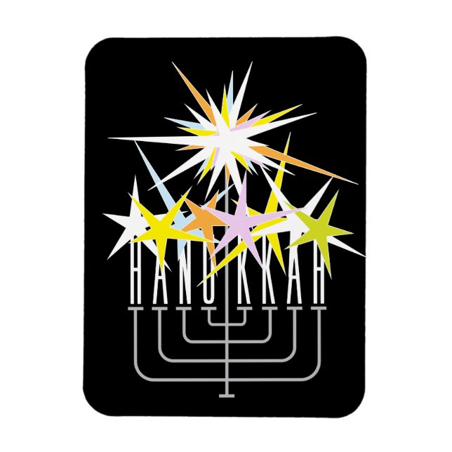 Imán Luces de Hanukkah (Vertical)