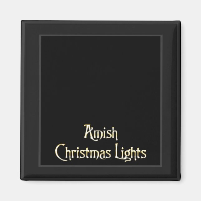 Imán Luces de navidad de Amish (Frente)